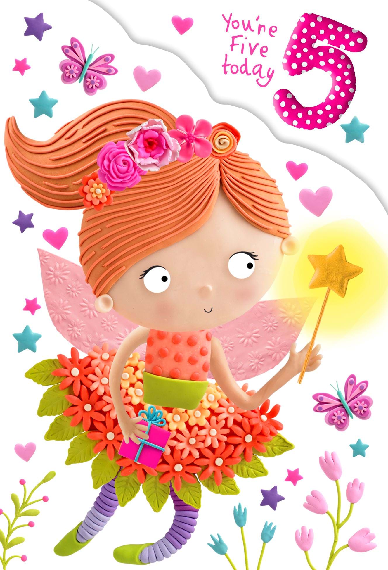Fairy Wish 5th Birthday Card