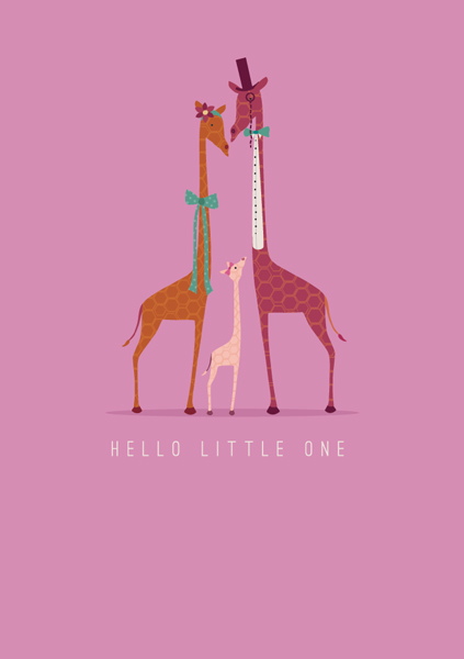 Hello Little One New Baby Card