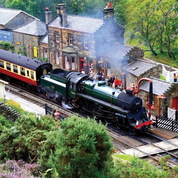 Steam Train Greeting Card