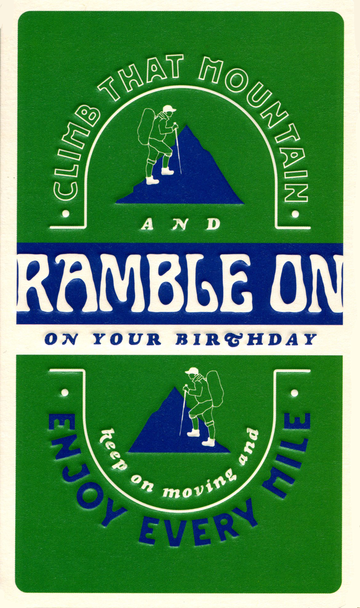 Ramble On Birthday Card