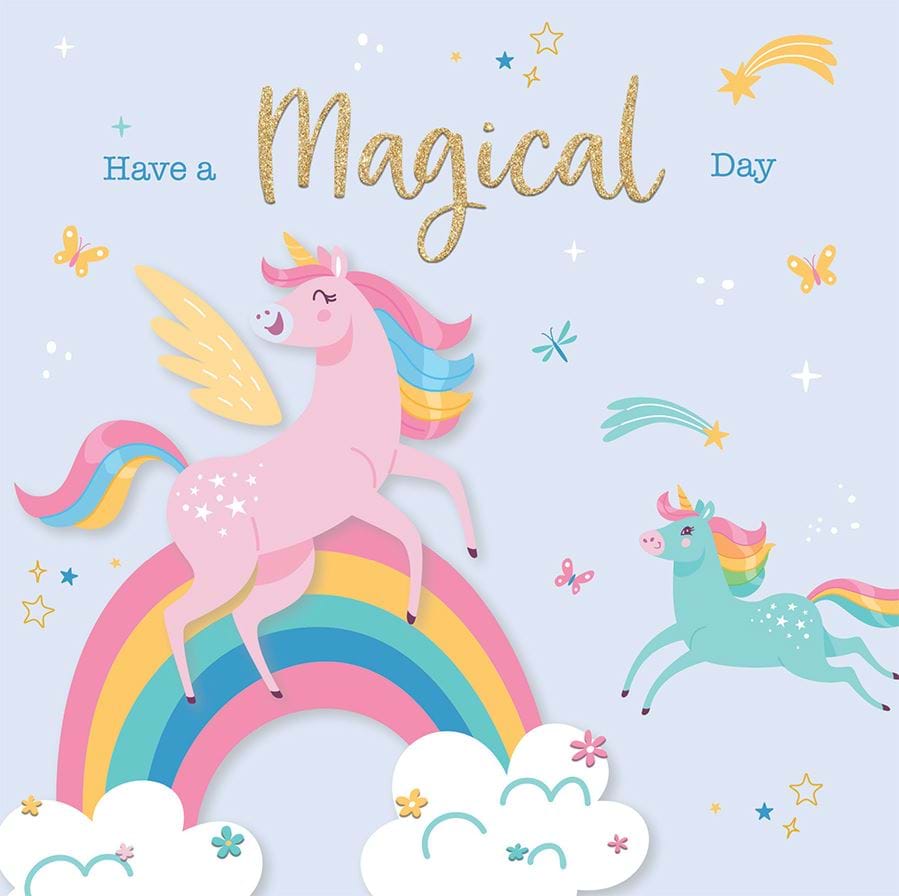 Magical Unicorn Birthday Card