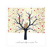 Golden Partridge - Personalised Christmas Card