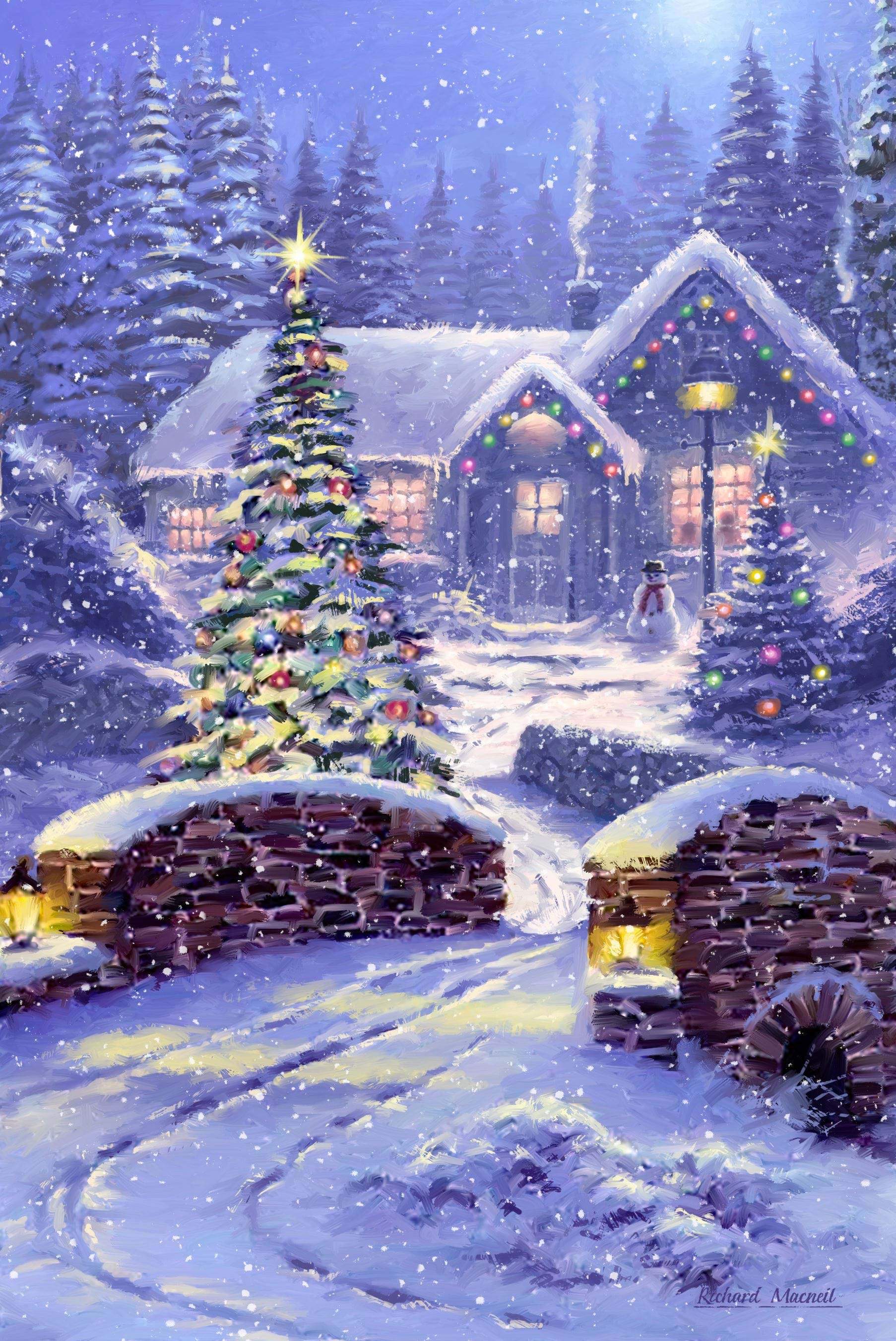 Magical Night Personalised Christmas Card