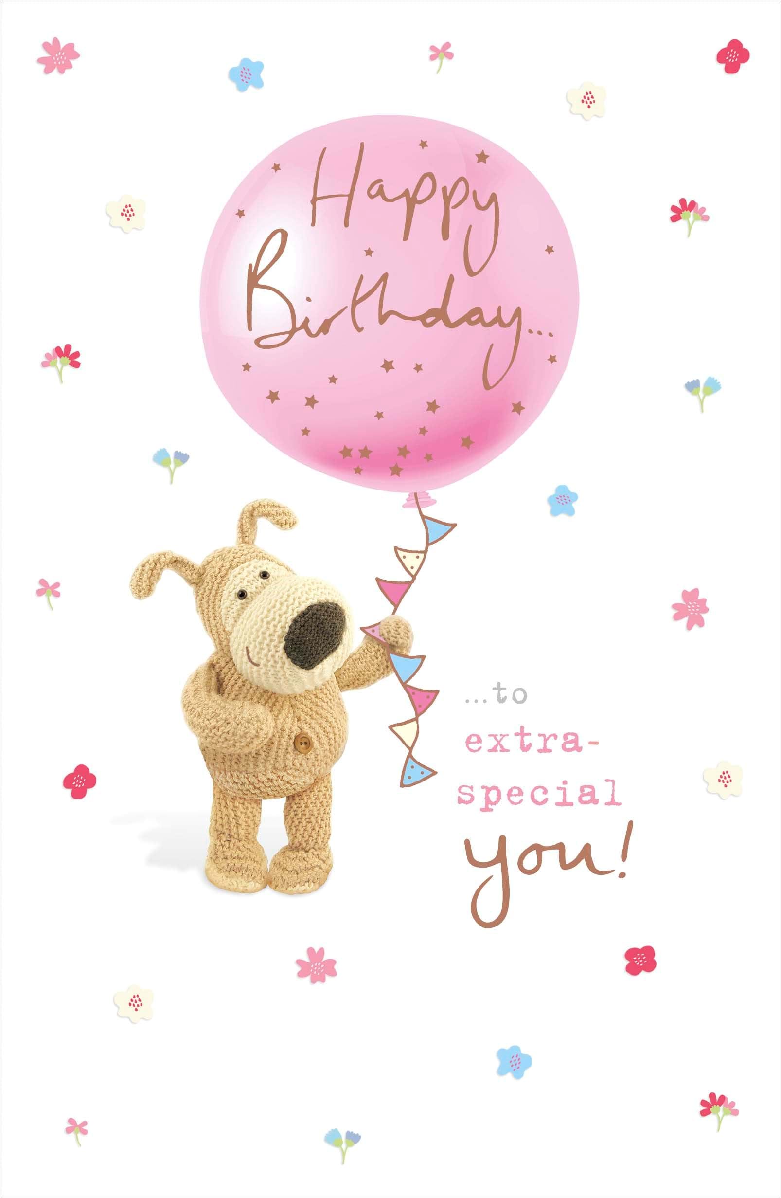 Boofle Balloon Birthday Card