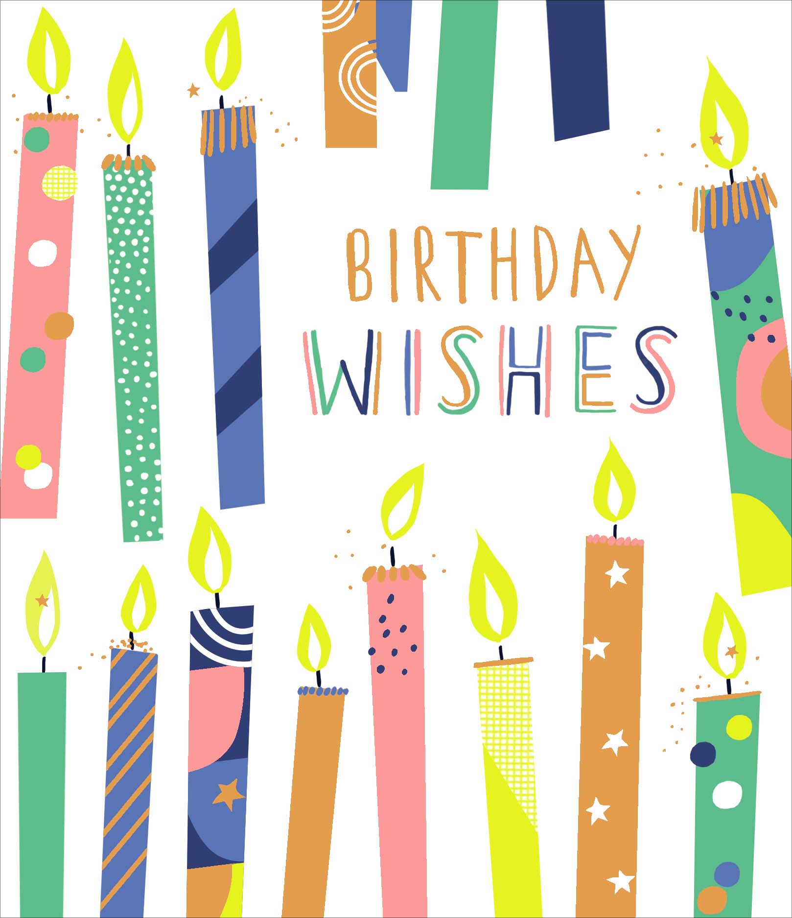 Candle Wishes Birthday Card