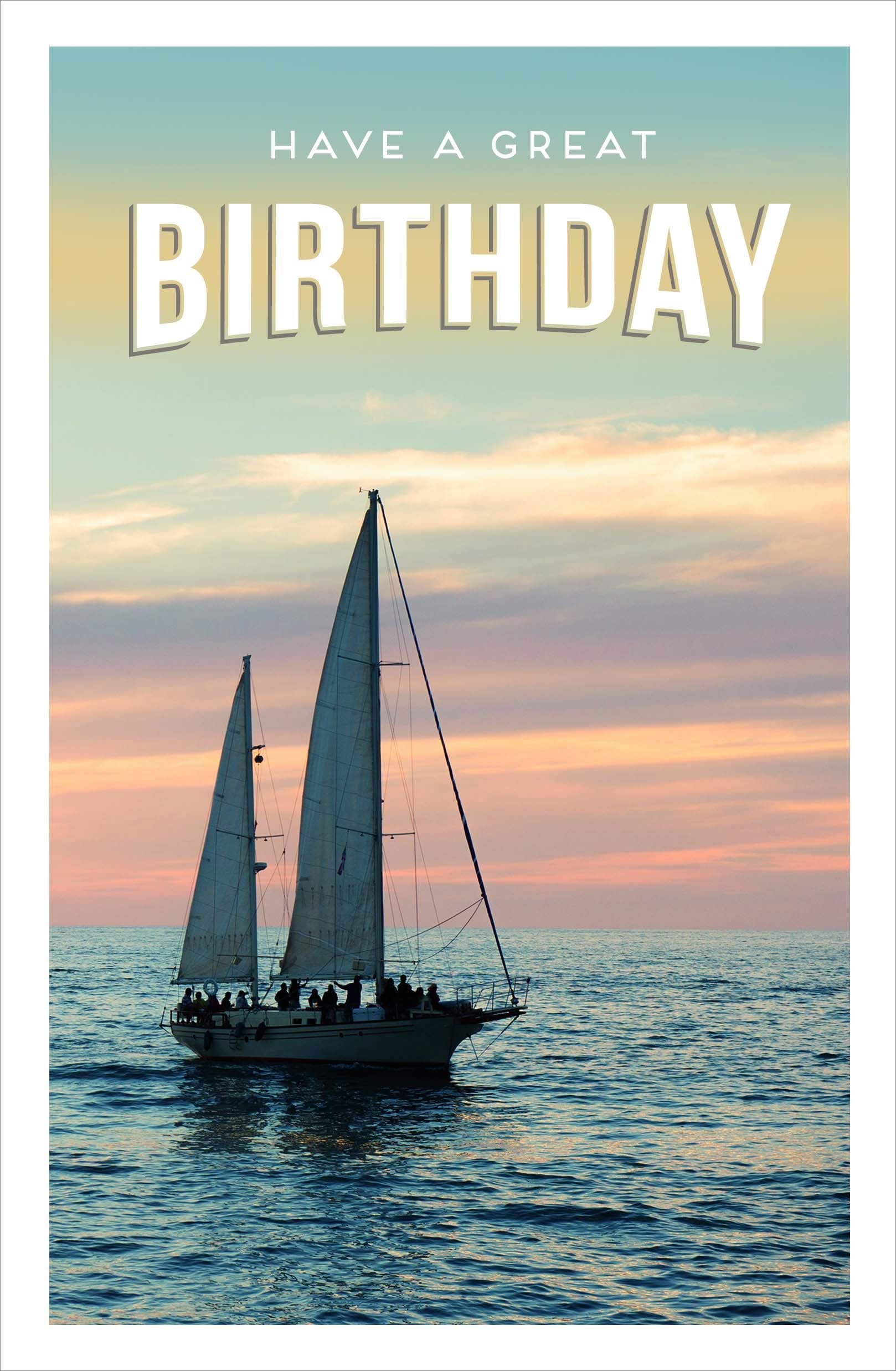 Sailing Birthday Card