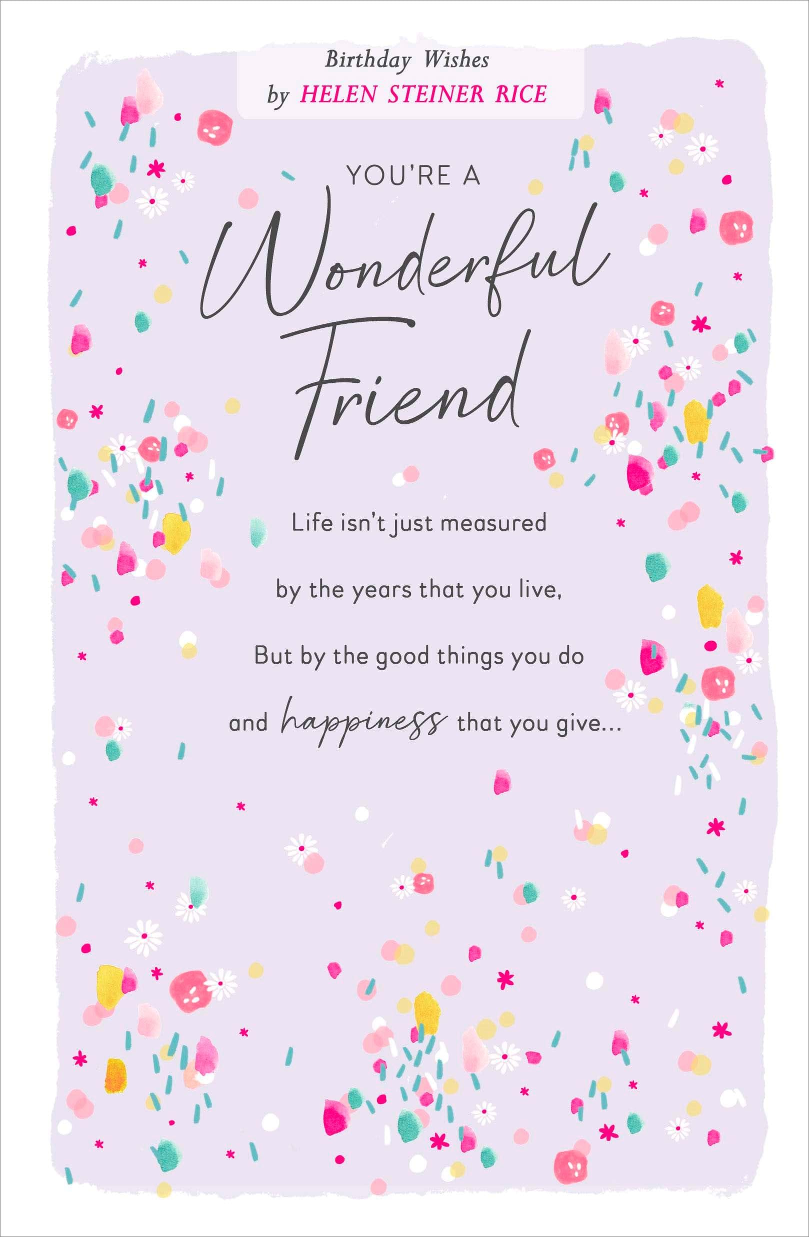 Wonderful Friend Birthday Card