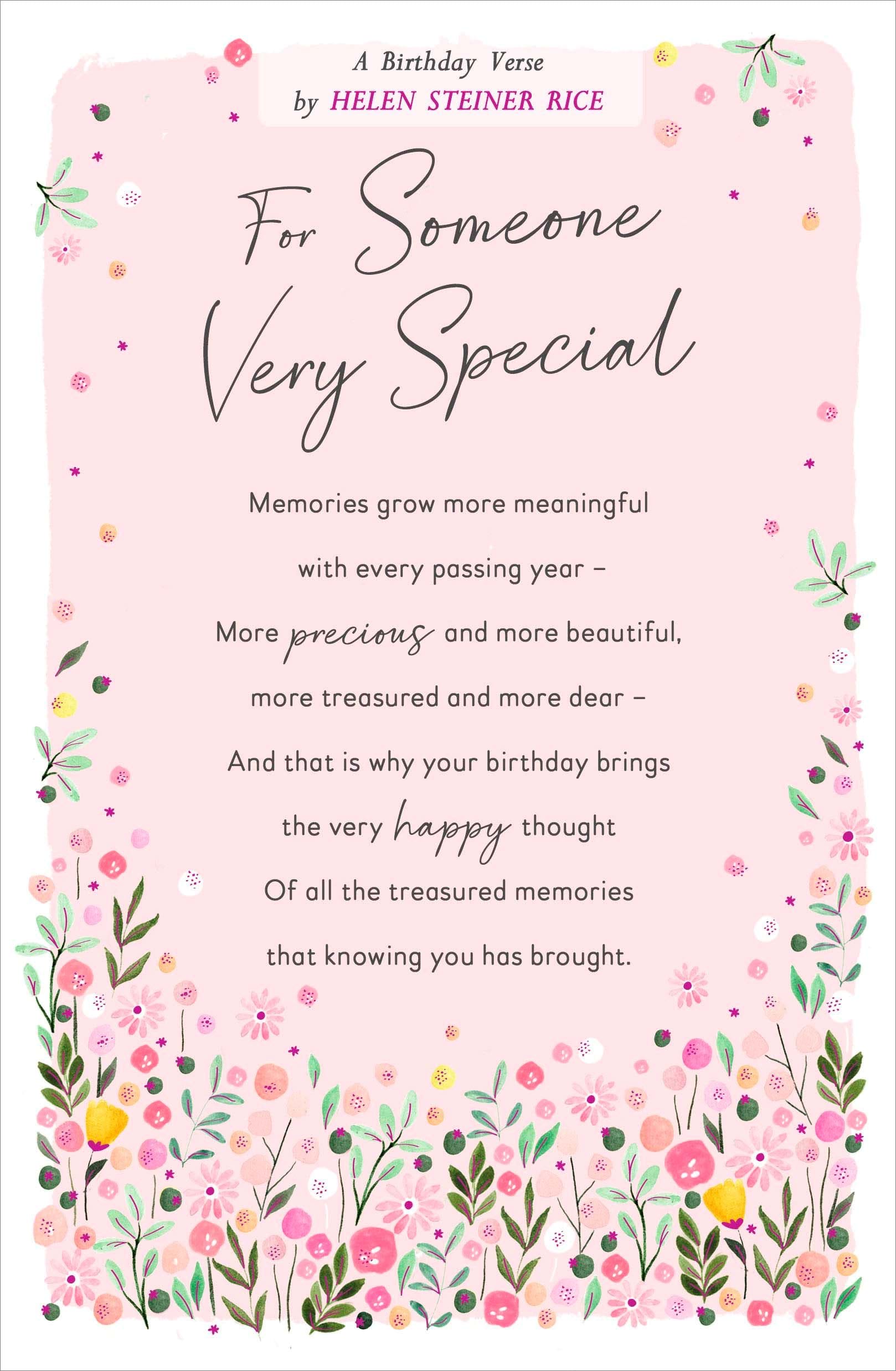 Someone Very Special Birthday Card