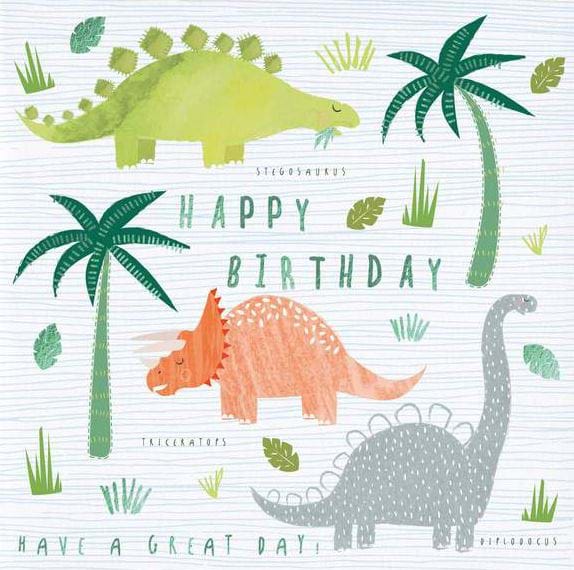Dinosaurs Birthday Card