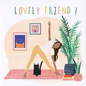 Yoga Lovely Friend Birthday Card