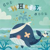 Whale Get Well Soon Card