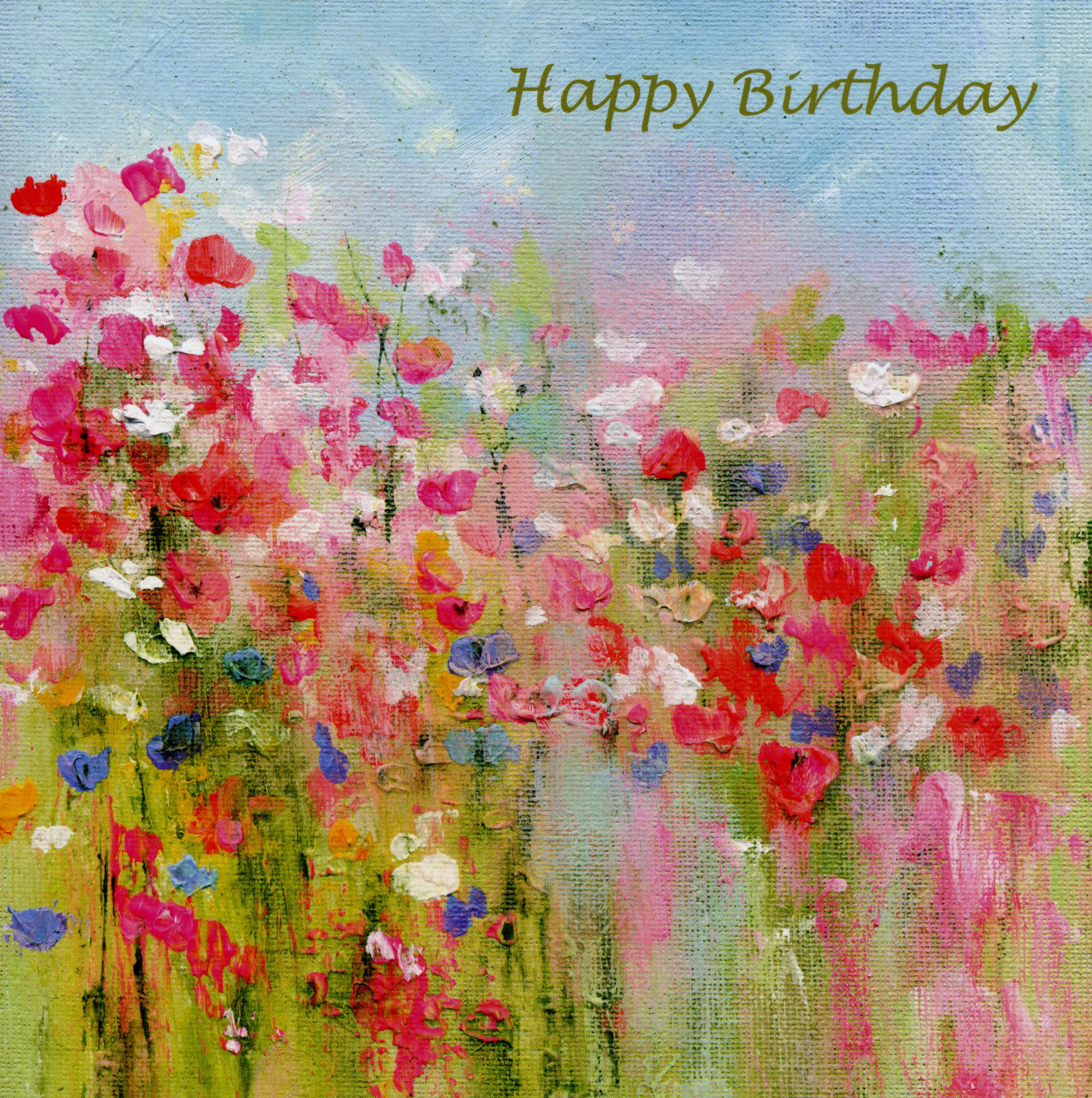 Colourful Floral Birthday Card