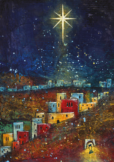 Star Over Bethlehem Christmas Card