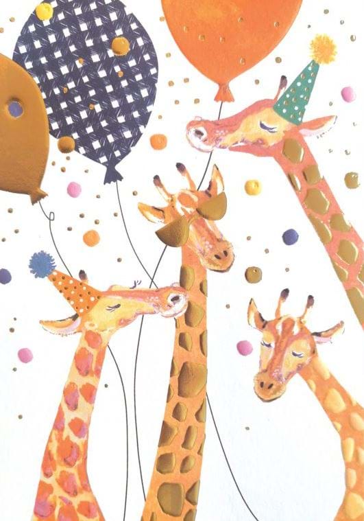 Party Giraffes Birthday Card