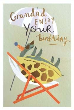 Tortoise Grandad Birthday Card