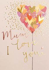 Heart Balloon Mum Birthday Card