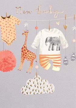 Cosy Cute New Baby Card