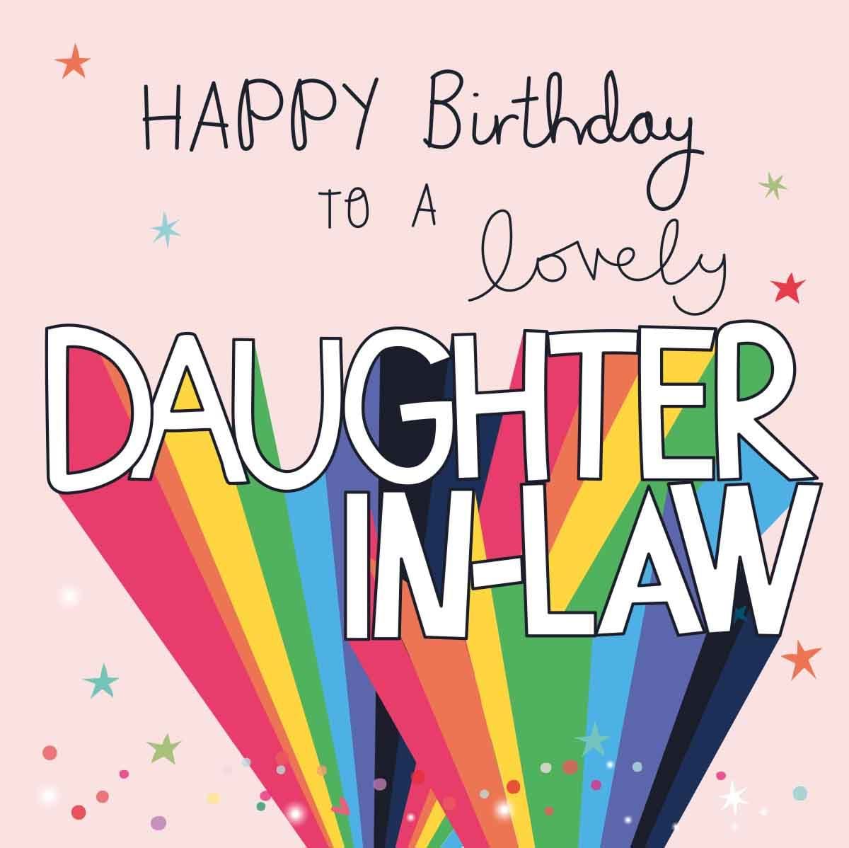 Rainbow Daughter-in-law Birthday Card