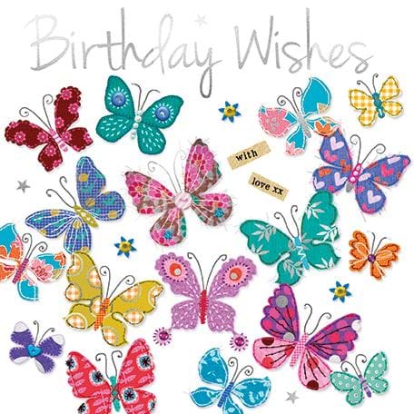 Butterflies Birthday Card