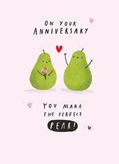 You Make the Perfect Pear Anniversary Card