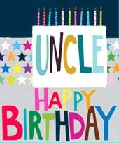 Cake Uncle Birthday Card