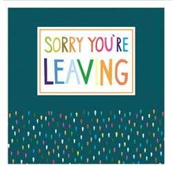 Colourful Dots Sorry You're Leaving Card