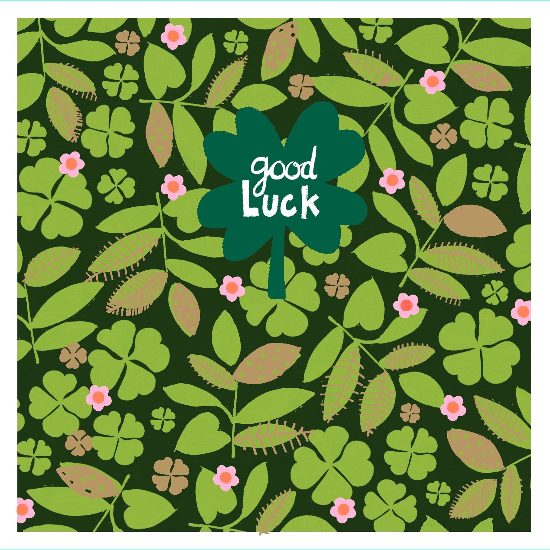 Clover Good Luck Card