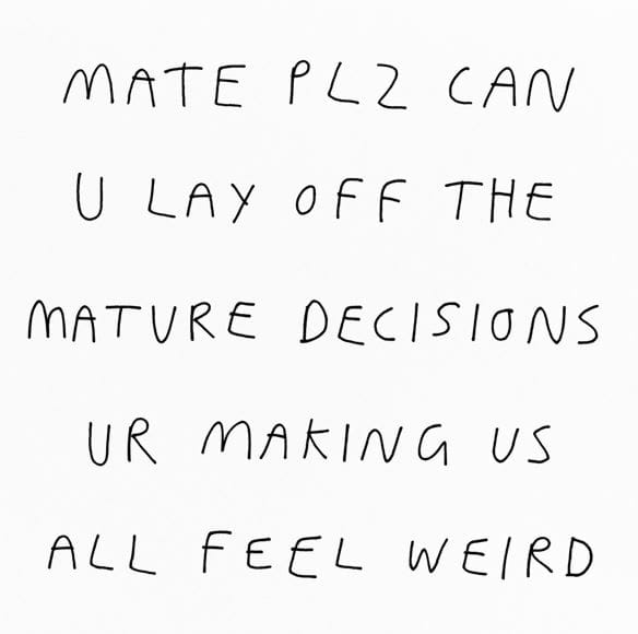 Mate Plz Greeting Card
