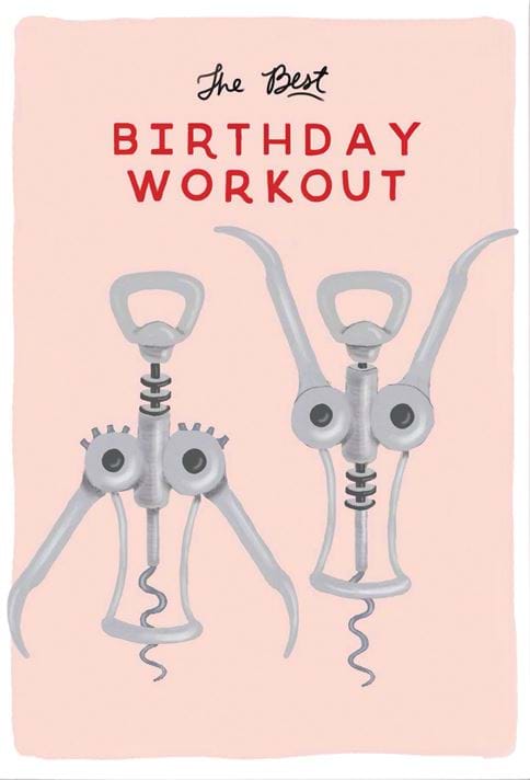 Birthday Workout Birthday Card