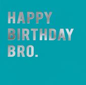 Blue Brother Birthday Card