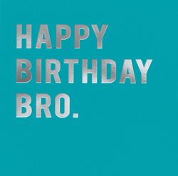Blue Brother Birthday Card
