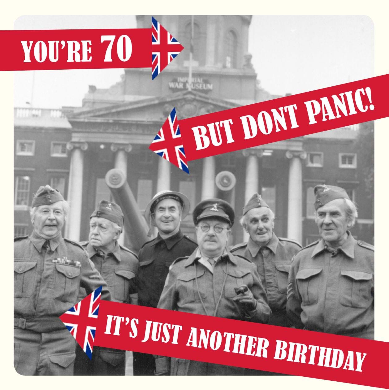 Dad's Army 70th Birthday Card