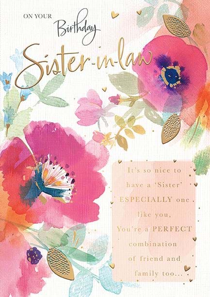 Birthday Card Sister In Law