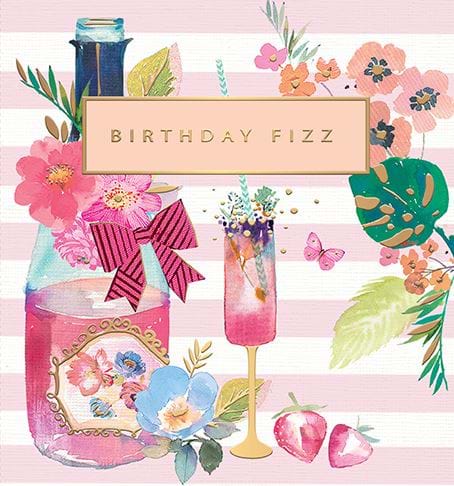 Floral Fizz Birthday Card