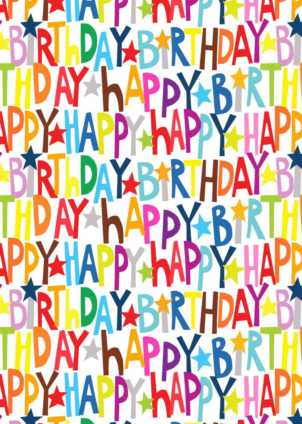 Colourful Happy Birthday Wrapping Paper