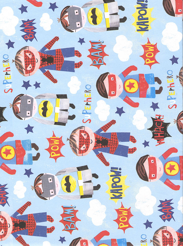 Superhero Wrapping Paper