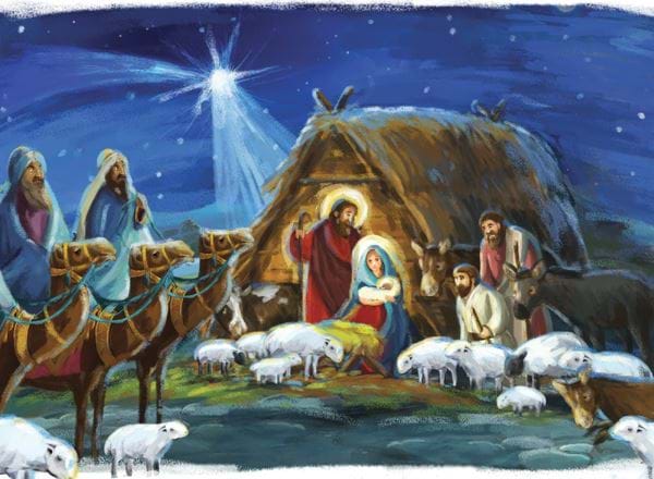 Holy Family Personalised Christmas Card