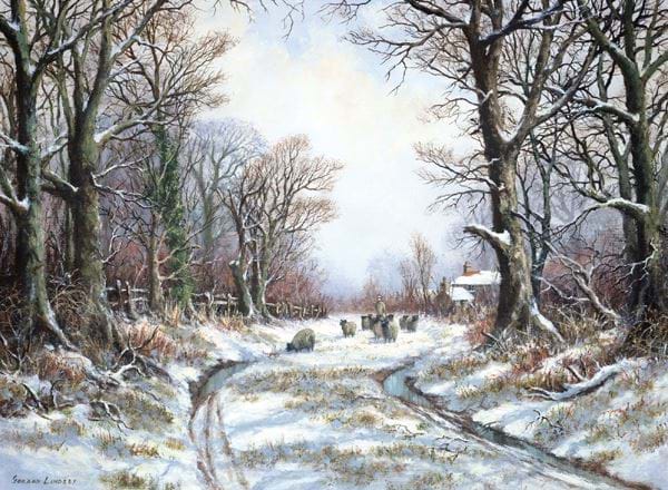 Sheep in the Lane Personalised Christmas Card