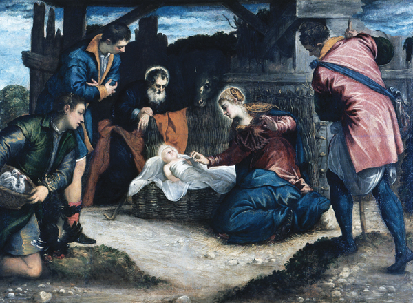 Adoration of the Shepherds Personalised Christmas Card
