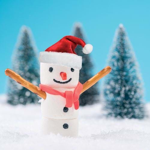 Marshmallow Man Personalised Christmas Card