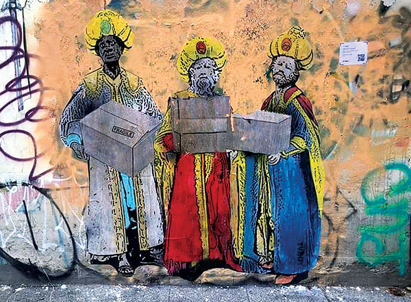 Gold, Frankincense & Myrrh Personalised Christmas Card