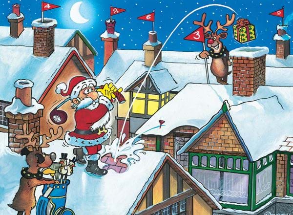 Present Drop Personalised Christmas Card