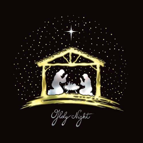 Birth of Christ Personalised Christmas Card