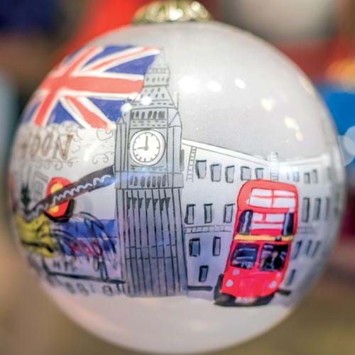 London Bauble Personalised Christmas Card
