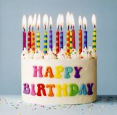 Retro Birthday Cake Birthday Card