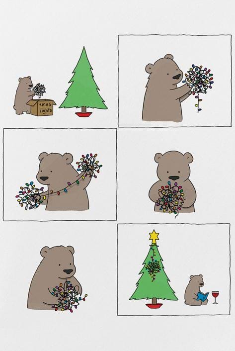Christmas Lights Christmas Card