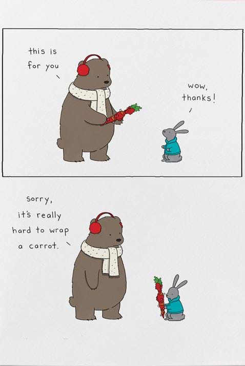Hard To Wrap Christmas Card