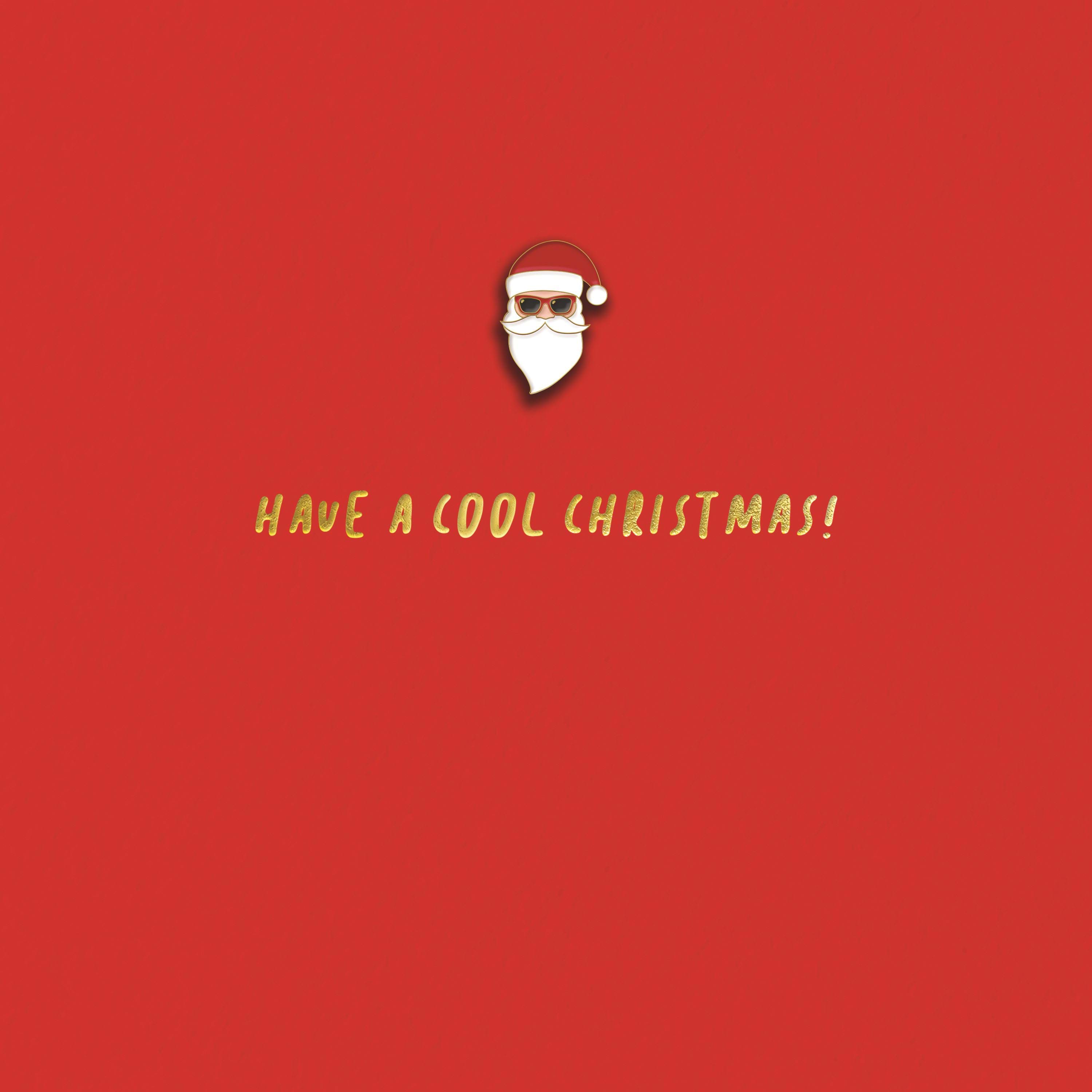 Cool Christmas Pin Badge Christmas Card