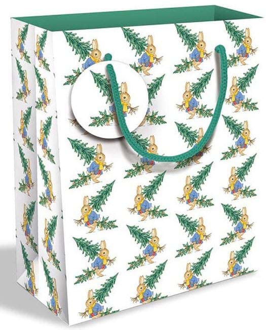 Bringing Home The Tree Medium Christmas Gift Bag