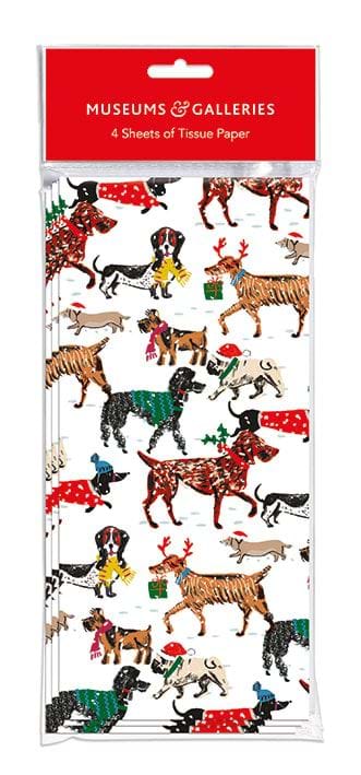 Winter Walkies Christmas Tissue Paper
